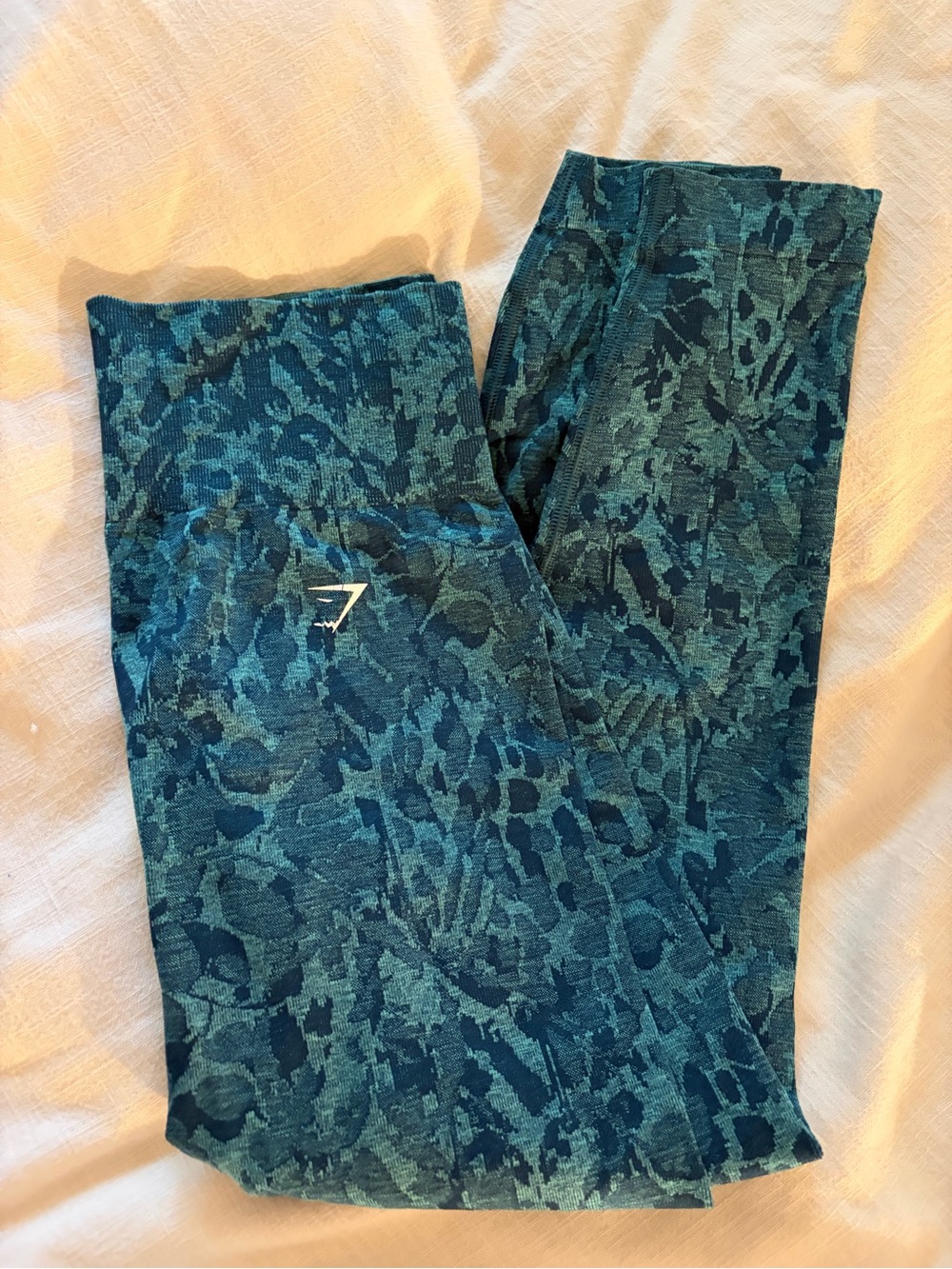 Gymshark Teal Patterned Leggings
